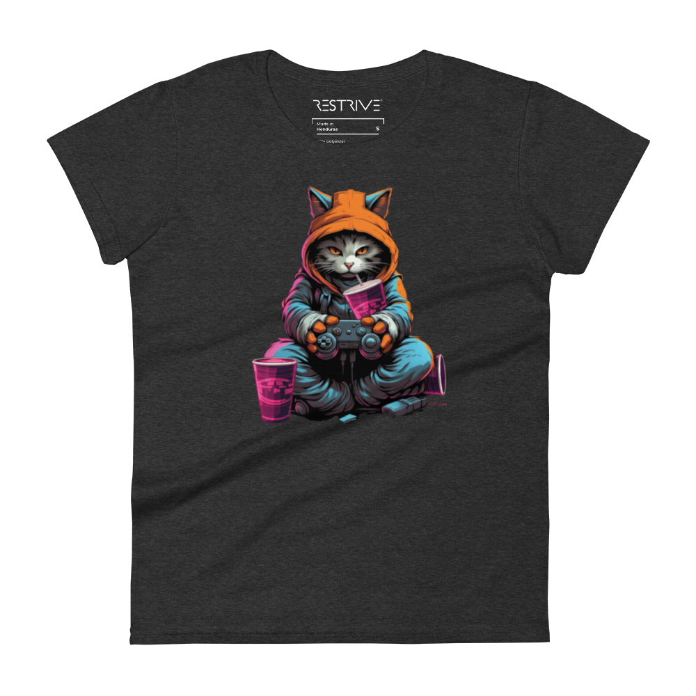 "Gaming Cat" Women's T-Shirt